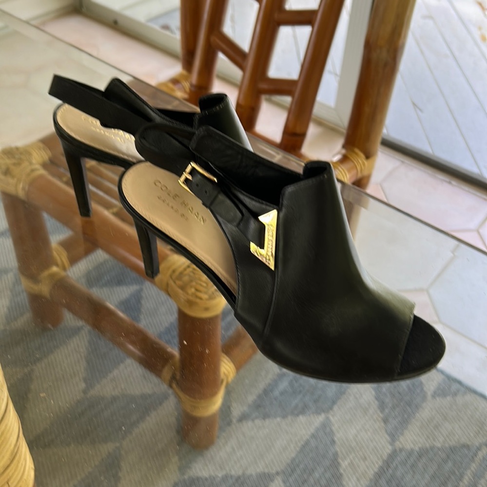 Cole Haan open toe bootie
